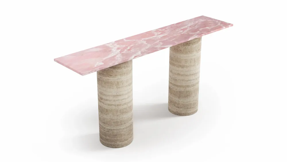Console table - Ombrure - Console table - Pink Onyx - STONE VALLEY