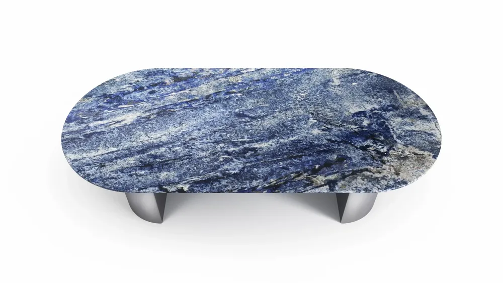 Dining Tables - Refleko - Dining Tables - Granite Blue Bhia - STONE VALLEY