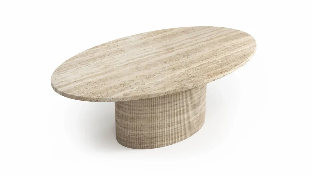 Coffee tables - Valleyra - Coffee Tables - Classic Travertine - STONE VALLEY