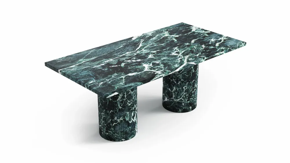 Tables basses - Jaspura - Tables basses - Marbre Verde Alpi - STONE VALLEY