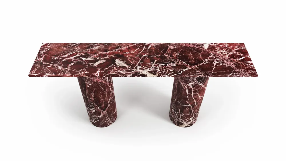 Console table - Ombrure - Console table - Rosso Levano marble - STONE VALLEY