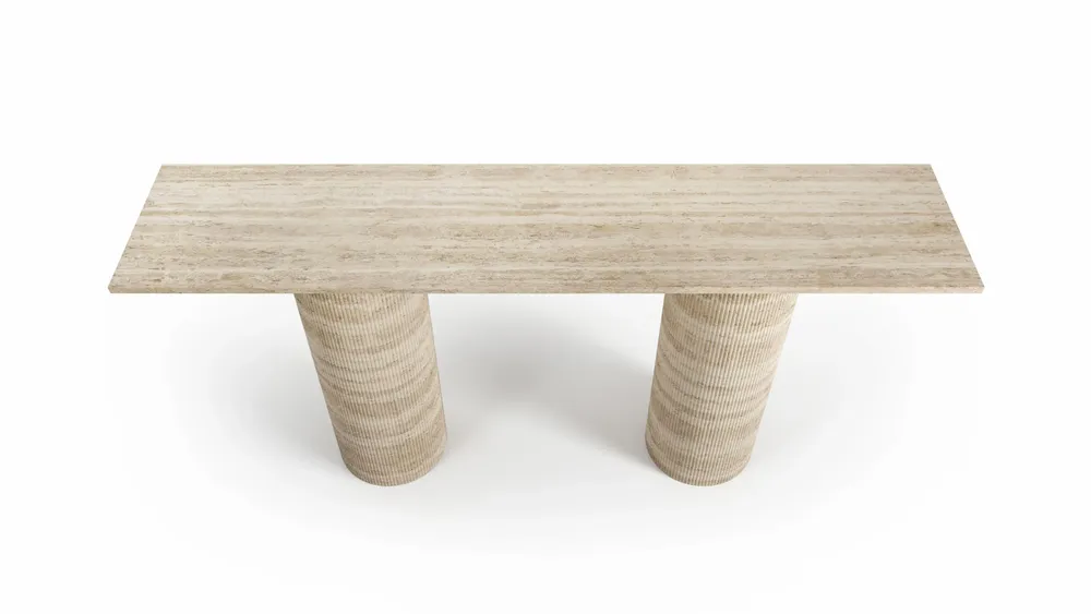 Console table - Ombrure - Console Table - Classic Travertine - STONE VALLEY