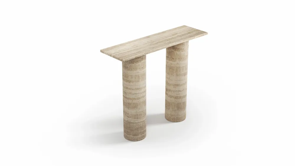 Consoles - Ombrure mini - Table console - Travertin Classique - STONE VALLEY
