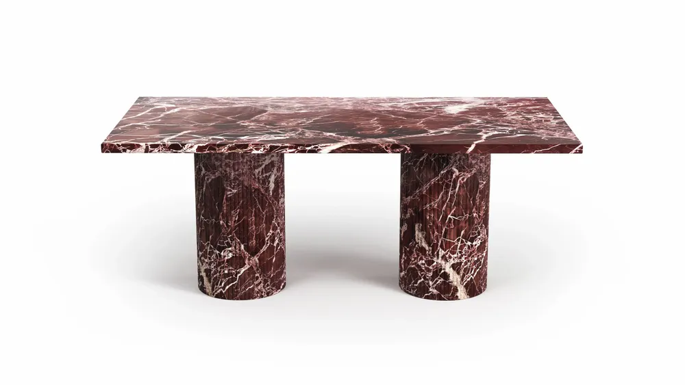 Tables basses - Jaspura - Tables basses - Marbre Rosso Levano - STONE VALLEY