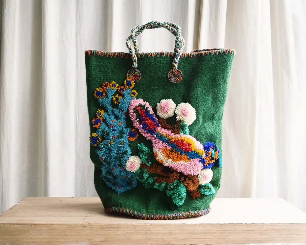 Bags and totes - Basket “Nathalie's little flowers” - PO! PARIS