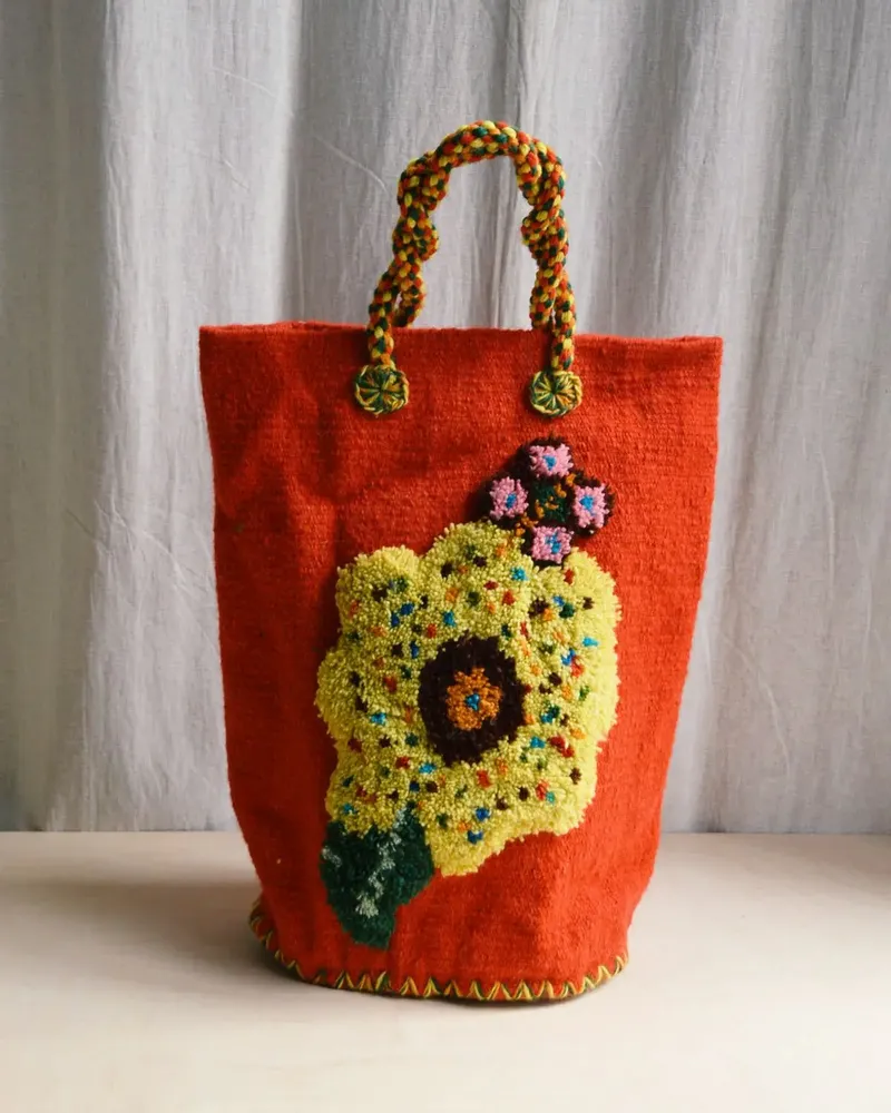 Bags and totes - Basket “Nathalie's little flowers” - PO! PARIS