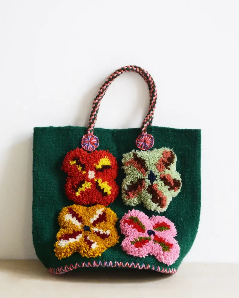 Bags and totes - Basket “Nathalie's little flowers” - PO! PARIS