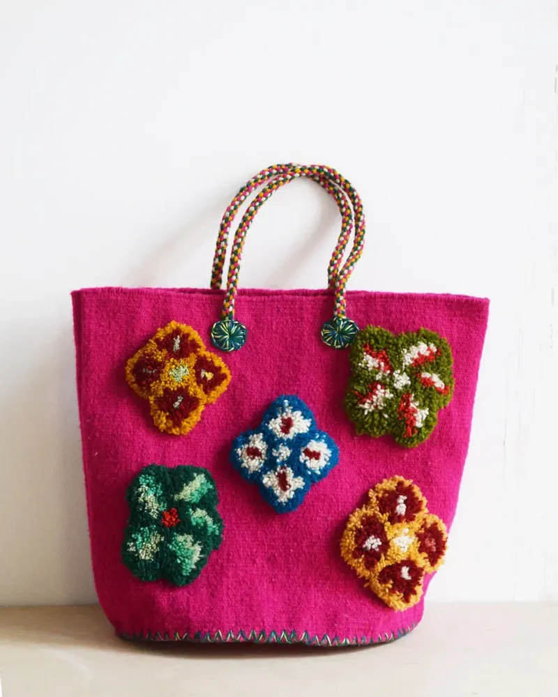 Bags and totes - Basket “Nathalie's little flowers” - PO! PARIS