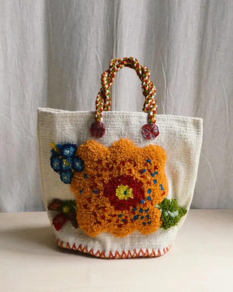 Bags and totes - Basket “Nathalie's little flowers” - PO! PARIS