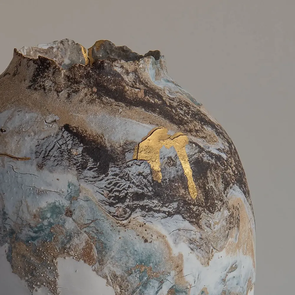 Unique pieces - Moon jar Dépaysement - AUDREY SCHADITZKI CERAMIC