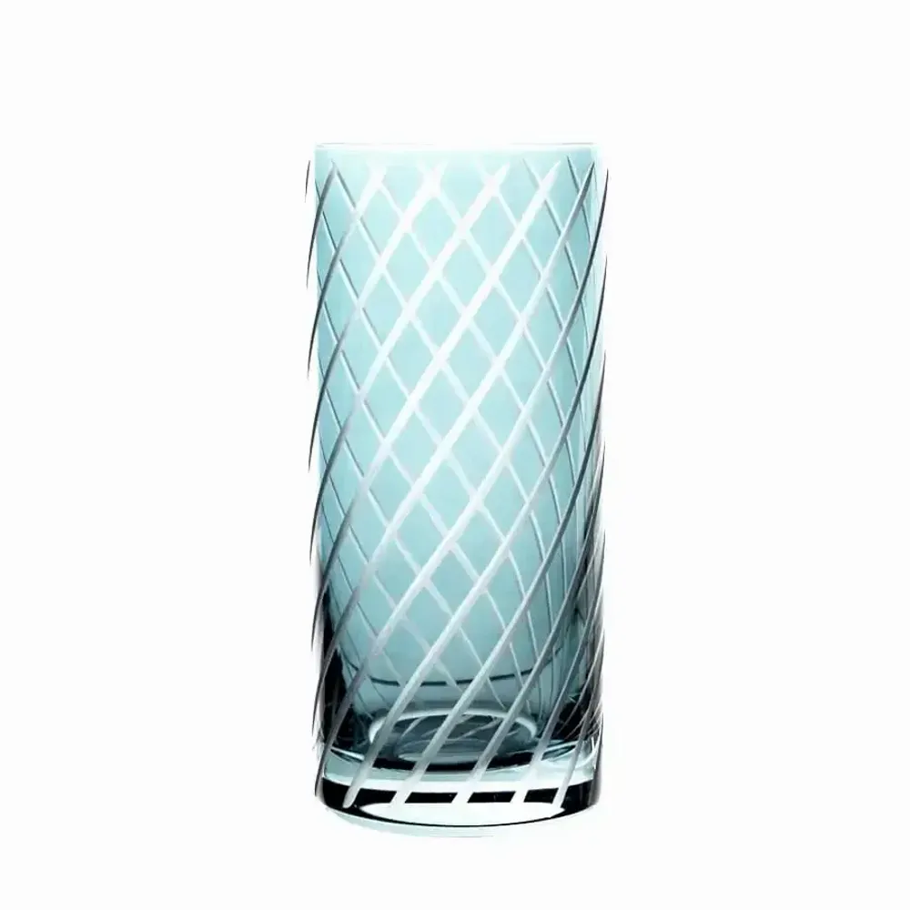 Glass - Gratia Aqua crystal water/drink glasses - 1 piece 350 ml - PEKALLA CRISTAL GLASS
