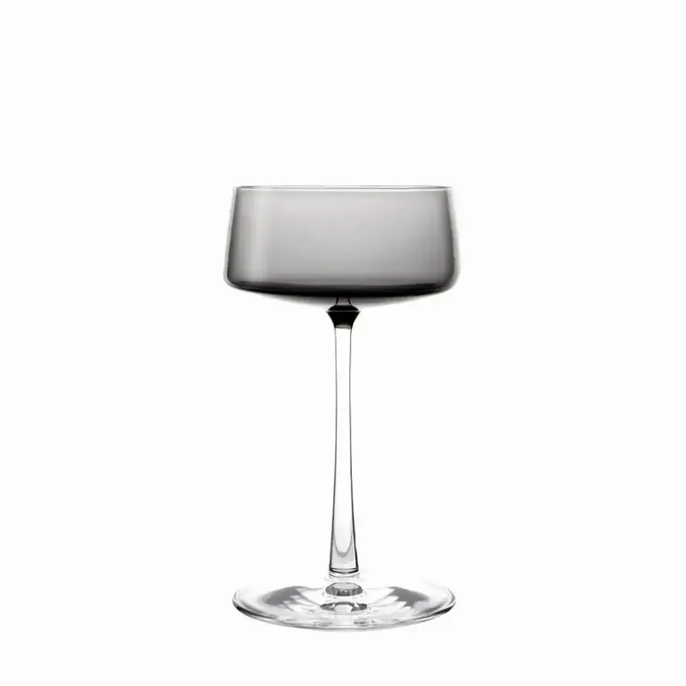 Verres - VidaVerre à champagne coloré Martini Gris - 6 pièces 230 ml - PEKALLA CRISTAL GLASS
