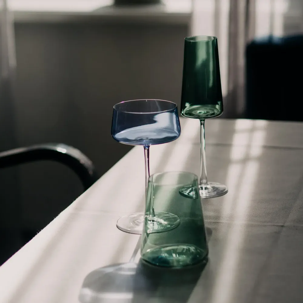 Verres - VidaVerre à champagne coloré Martini Mist - 6 pièces 230 ml - PEKALLA CRISTAL GLASS