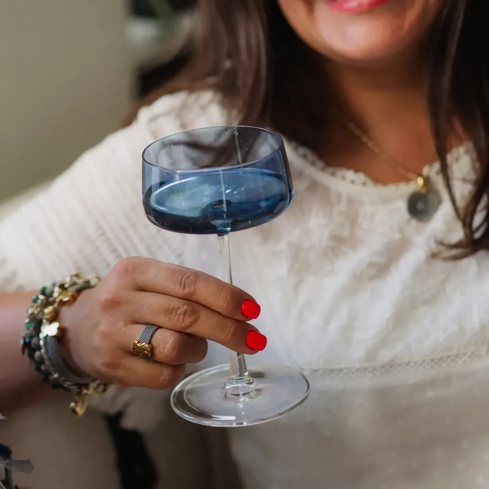 Verres - VidaVerre à champagne coloré Martini Mist - 6 pièces 230 ml - PEKALLA CRISTAL GLASS