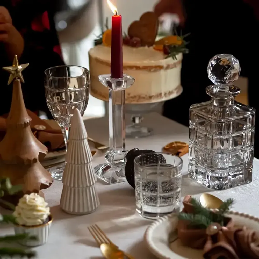 Cristallerie - Vaso Carafe + verres à whisky en cristal Mokka - 2 pièces 240 ml - PEKALLA CRISTAL GLASS