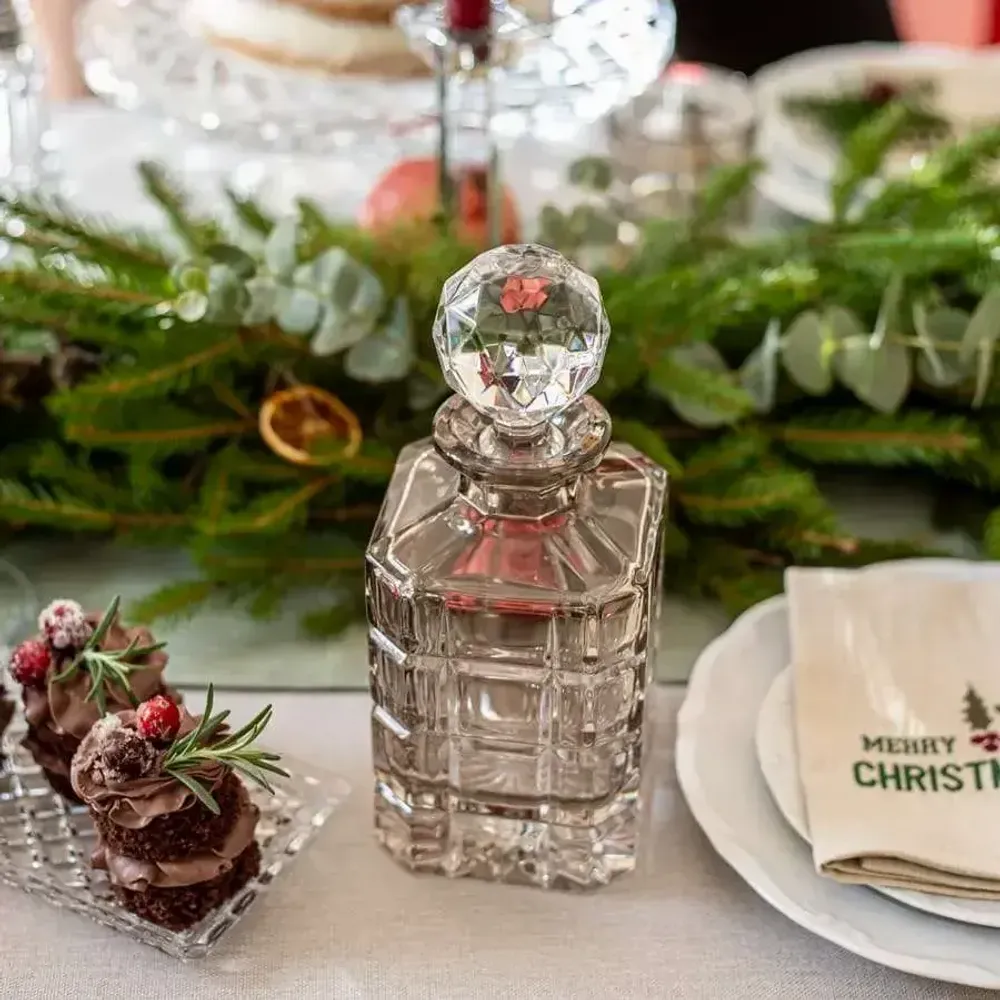 Cristallerie - Vaso Carafe + verres à whisky en cristal Mokka - 2 pièces 240 ml - PEKALLA CRISTAL GLASS