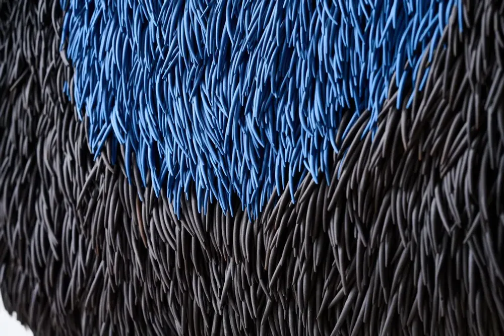 Ceramic - FUR WITH A BLUE STAIN - KATIA TERPIGOREVA