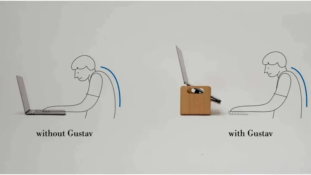 Range-tout - Organiseur de bureau et support pour ordinateur portable Gustav Origin - GUSTAV