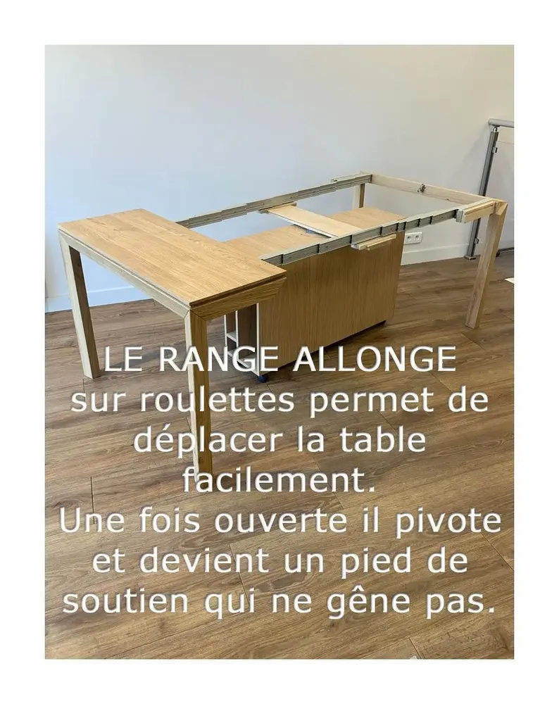 Consoles - Console Extensible Samba BOX avec allonges incorporées - LTC - MOBILIER GAIN DE PLACE ET FONCTIONNEL DEPUIS 1971