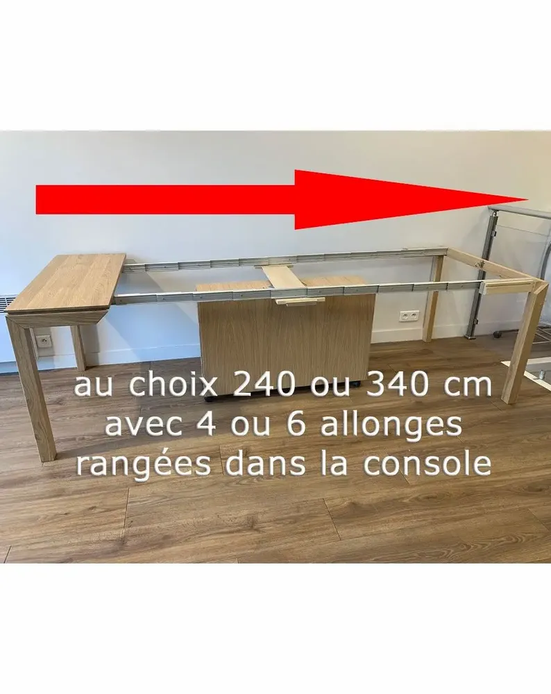Consoles - Console Extensible Samba BOX avec allonges incorporées - LTC - MOBILIER GAIN DE PLACE ET FONCTIONNEL DEPUIS 1971