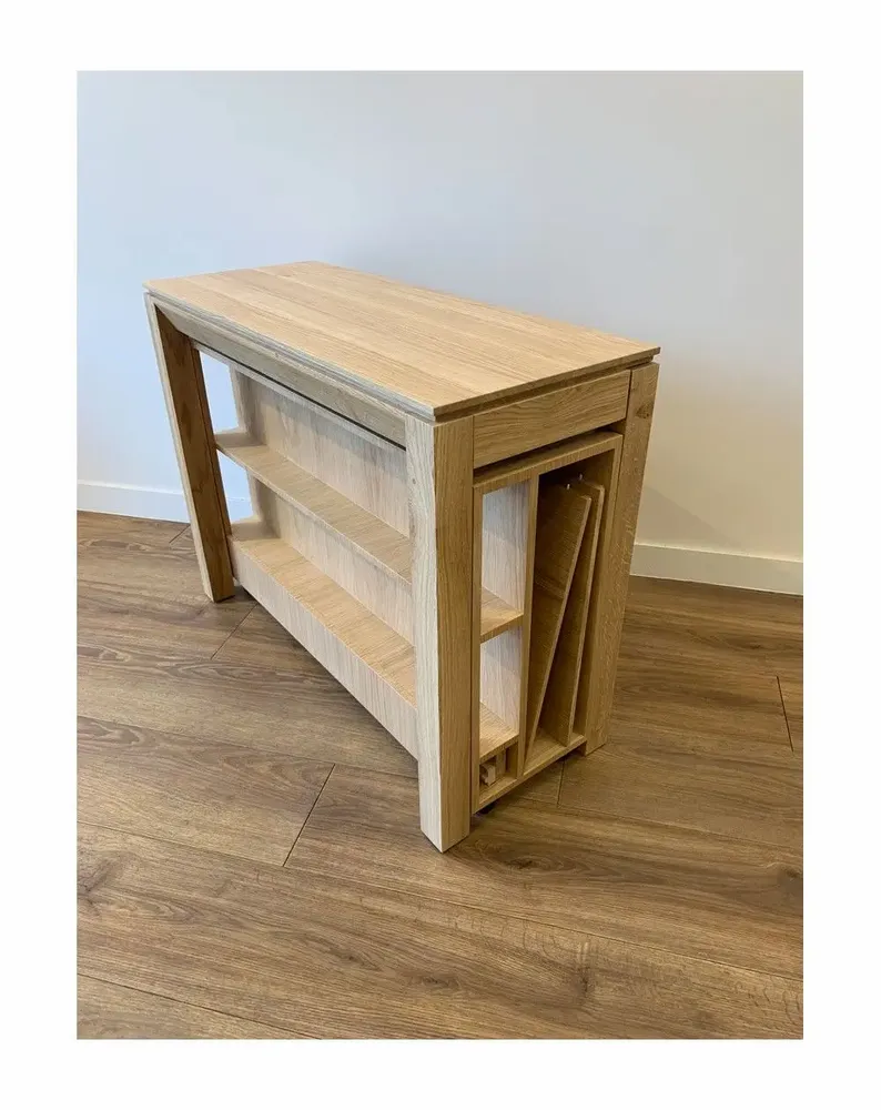 Consoles - Console Extensible Slow BOX avec allonges incorporées - LTC - MOBILIER GAIN DE PLACE ET FONCTIONNEL DEPUIS 1971