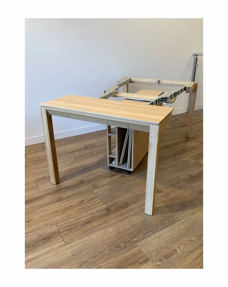 Consoles - Console Extensible Slow BOX avec allonges incorporées - LTC - MOBILIER GAIN DE PLACE ET FONCTIONNEL DEPUIS 1971