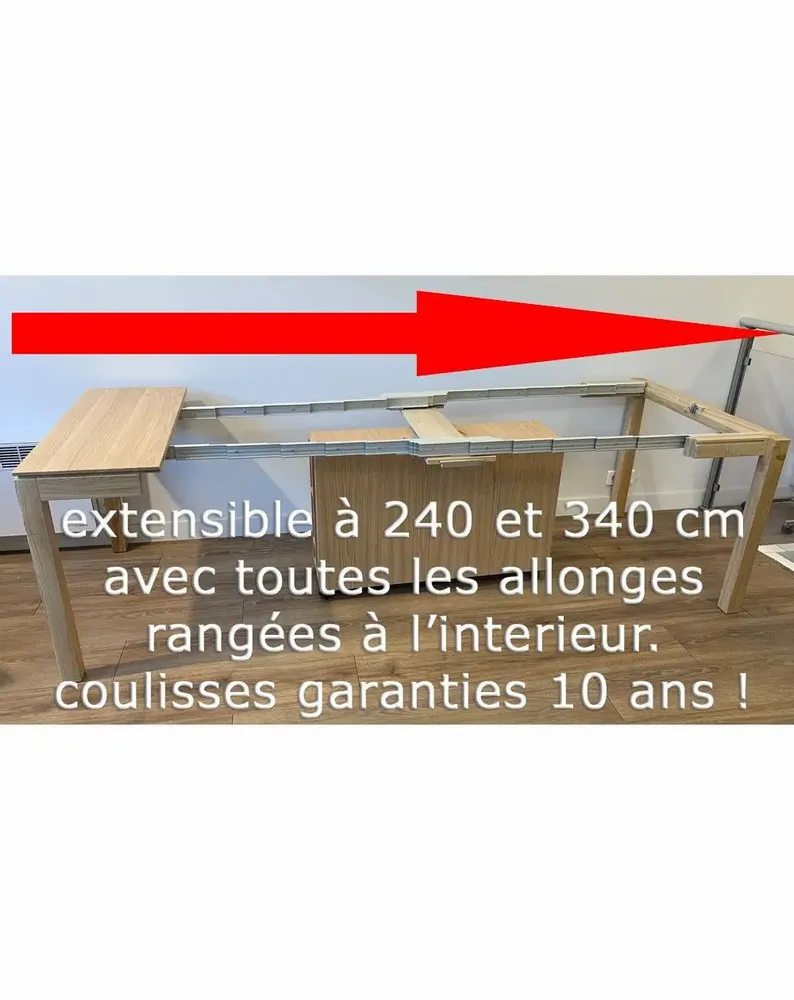 Consoles - Console Extensible Slow BOX avec allonges incorporées - LTC - MOBILIER GAIN DE PLACE ET FONCTIONNEL DEPUIS 1971