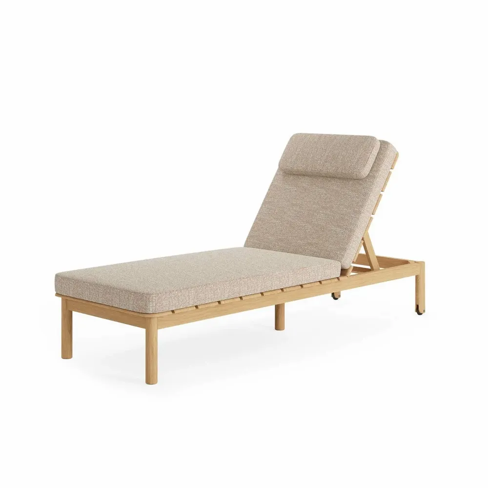 Canapés de jardin - Tofino teak Sunlounger - JATI KEBON