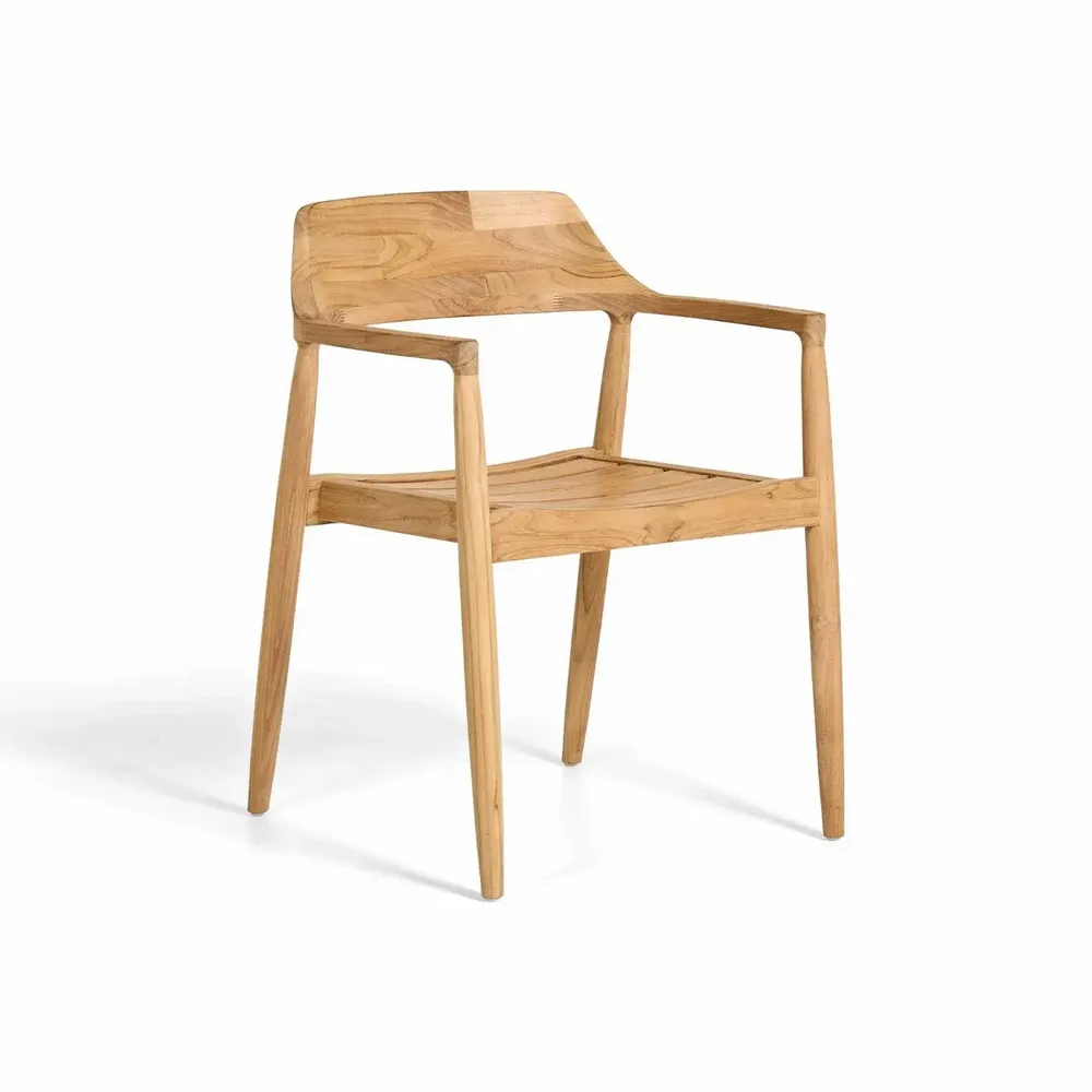 Chaises de jardin - Tofino teak Dining chair - JATI KEBON