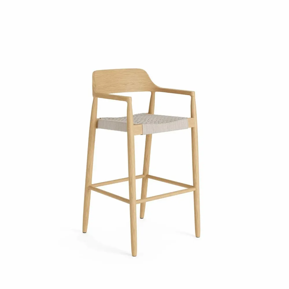 Chaises de jardin - Tofino teak Bar chair - JATI KEBON