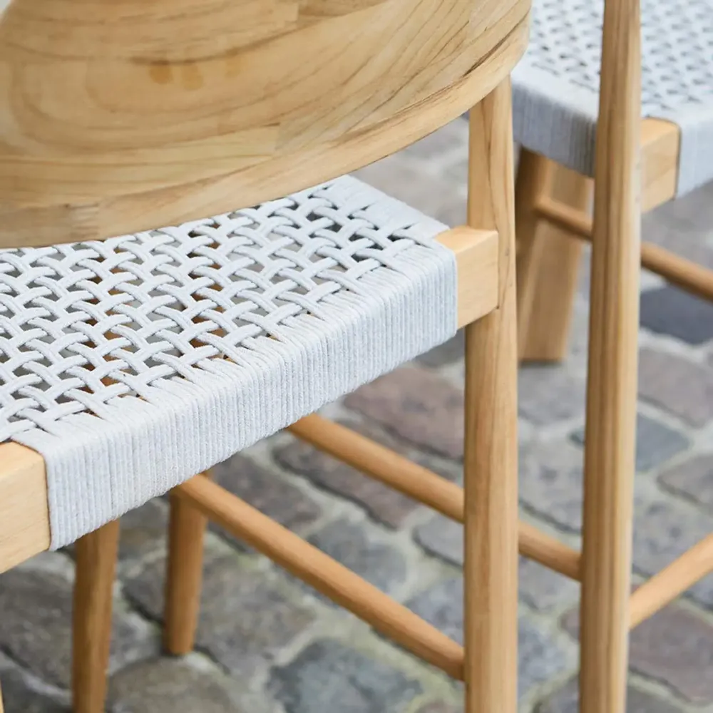 Chaises de jardin - Tofino teak Bar chair - JATI KEBON