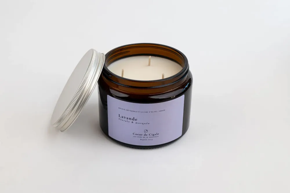 Objets de décoration - Bougie Lavande - COEUR DE CIGALE