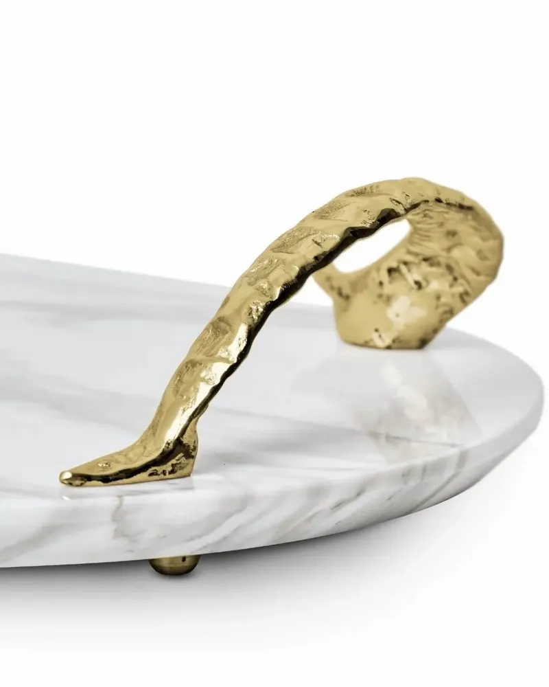 Platter and bowls - Rozu Marble Calacatta Luxury Tray - MAEVE