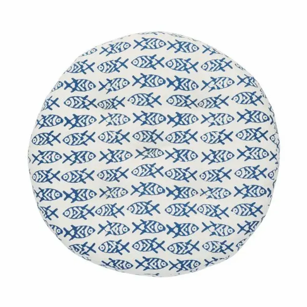 Garden textiles - Round cotton chair pad - MADAM STOLTZ