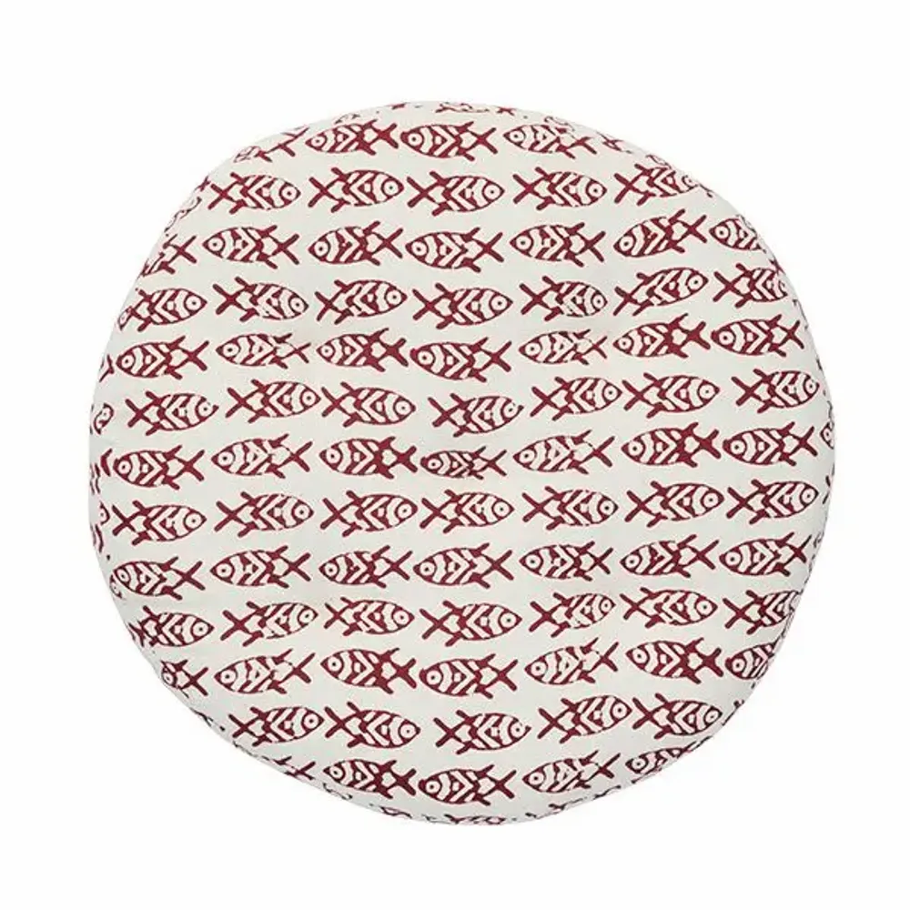 Garden textiles - Round cotton chair pad - MADAM STOLTZ