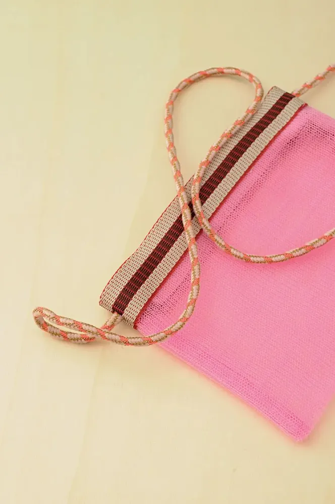 Clutches - Bright Pink Recycled Nylon Shoulder Bag - BAOBAB