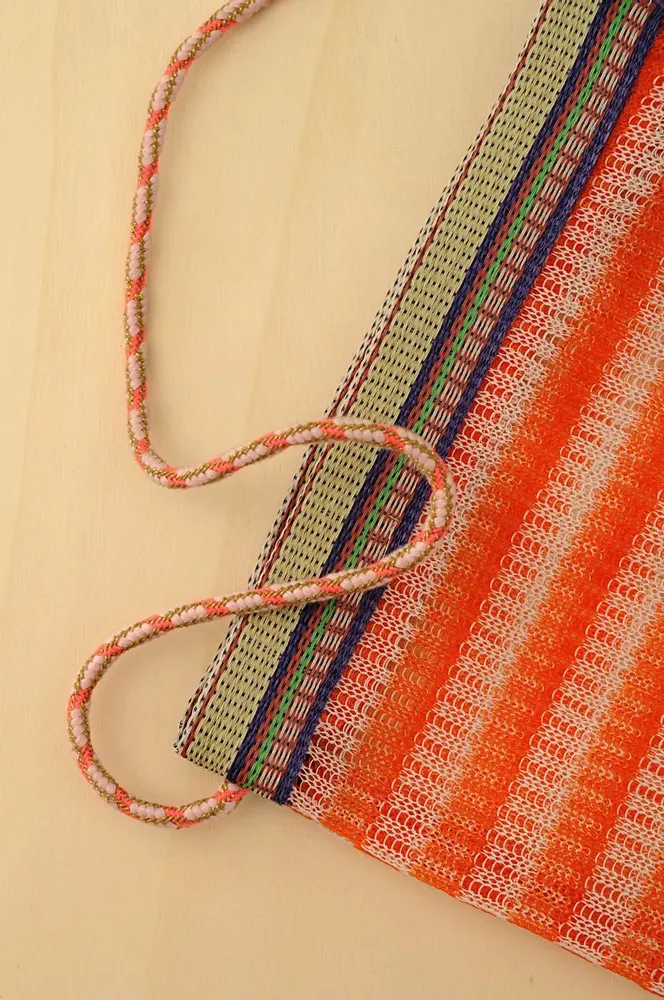 Clutches - Carrot Recycled Nylon Mesh Crossbody Bag - BAOBAB