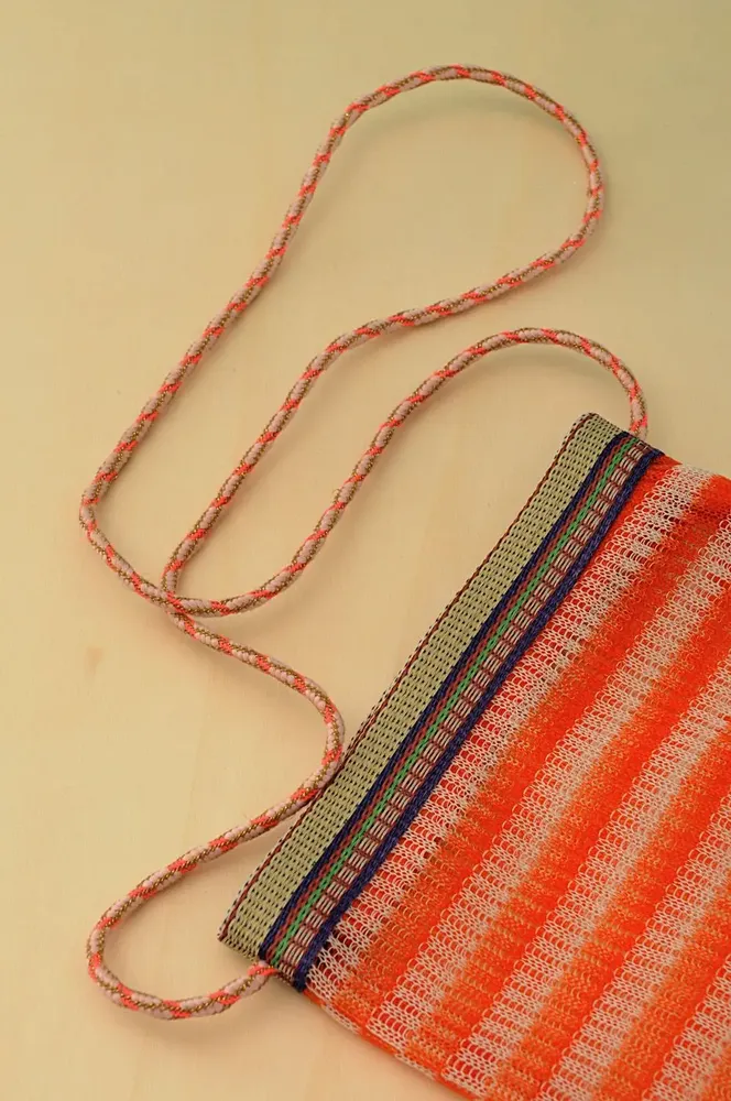 Clutches - Carrot Recycled Nylon Mesh Crossbody Bag - BAOBAB