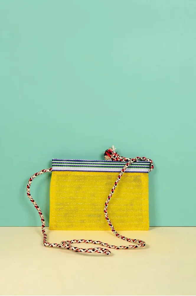 Clutches - SOLEIL Recycled Nylon Mesh Shoulder Bag - BAOBAB