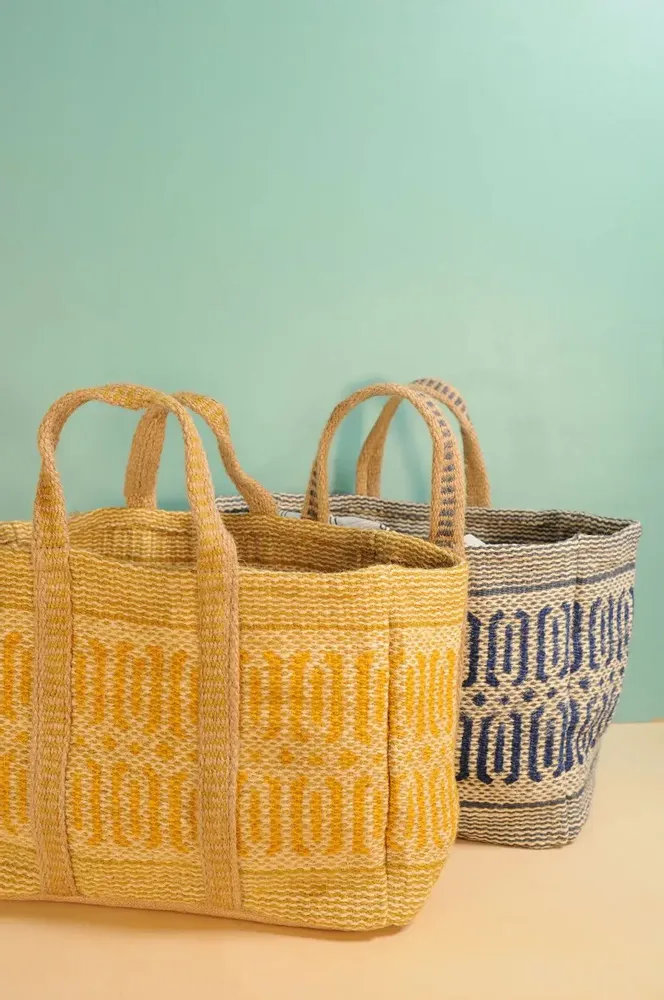 Bags and totes - SOFY Jute Bag with Lemon Print - BAOBAB