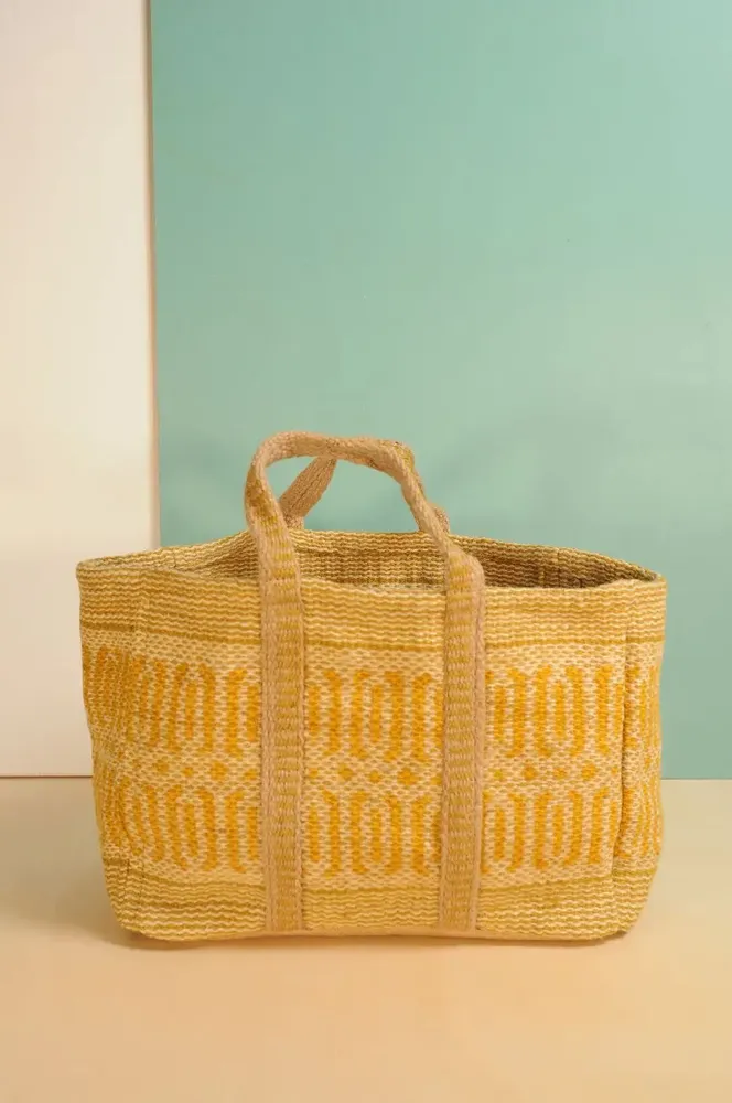 Bags and totes - SOFY Jute Bag with Lemon Print - BAOBAB