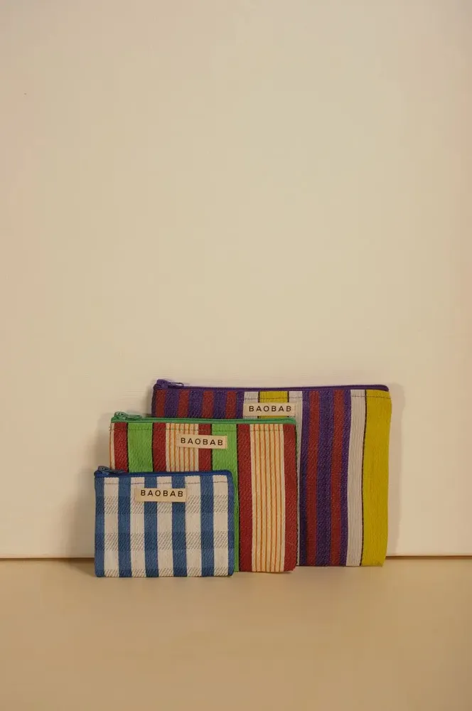 Clutches - Trio of WAOU G nylon pouches - BAOBAB