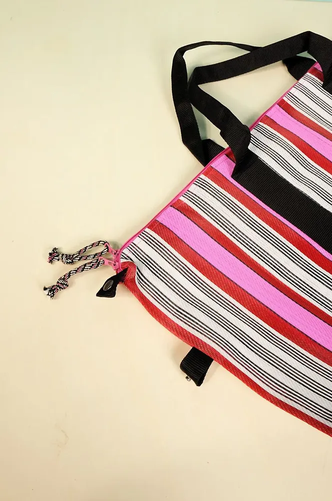 Bags and totes - Fuchsia Recycled Nylon Travel Bag - BAOBAB