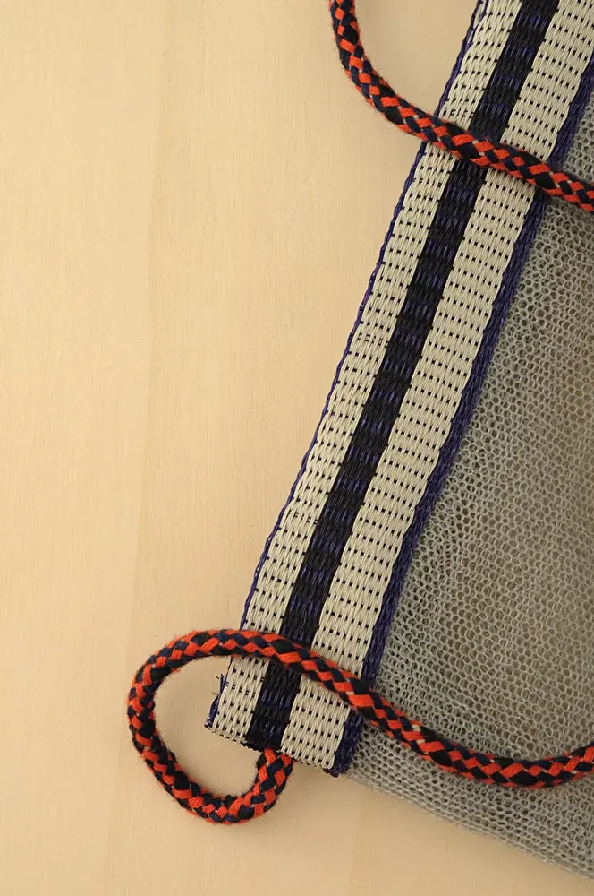 Clutches - Chic Grey Recycled Plastic Mesh Crossbody Bag - BAOBAB