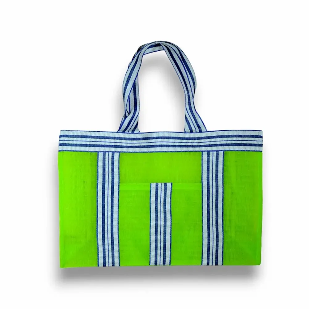 Bags and totes - Large recycled nylon beach bag, Anise Green - BAOBAB