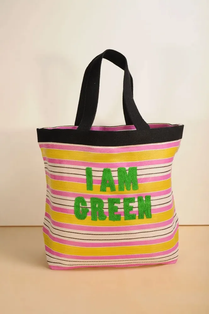 Sacs et cabas - Grand Sac I AM GREEN Rose et Jaune - BAOBAB