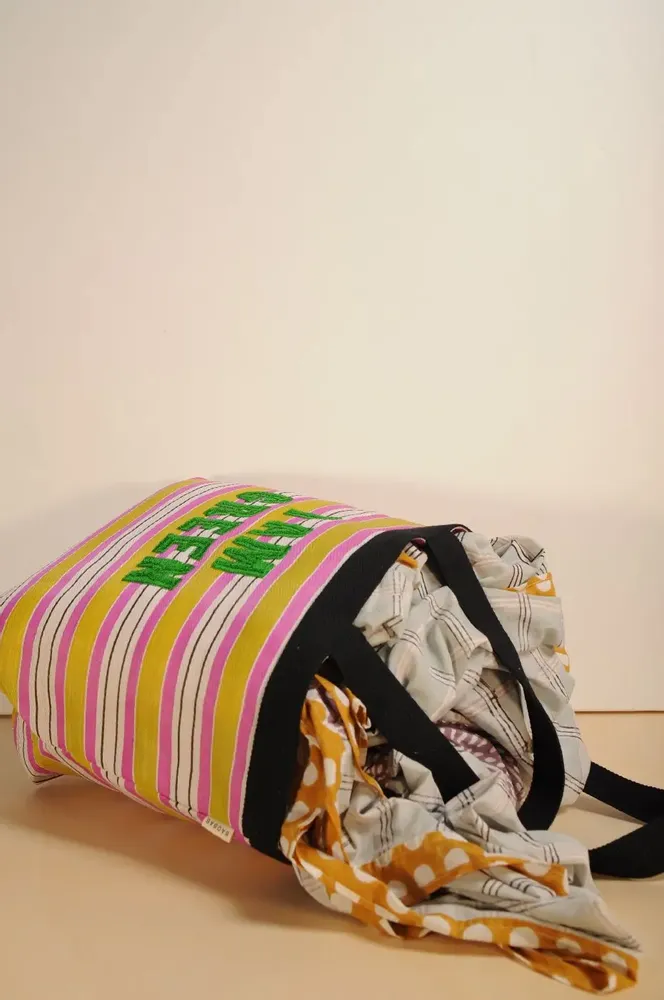 Sacs et cabas - Grand Sac I AM GREEN Rose et Jaune - BAOBAB