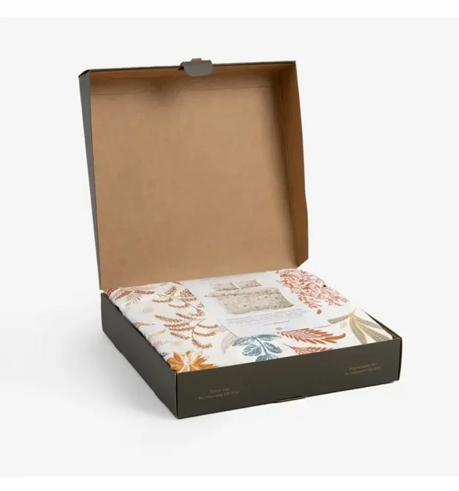 Bed linens - Double bed linen set, 100% Cotton Sateen, Coral Garden - DILIOS