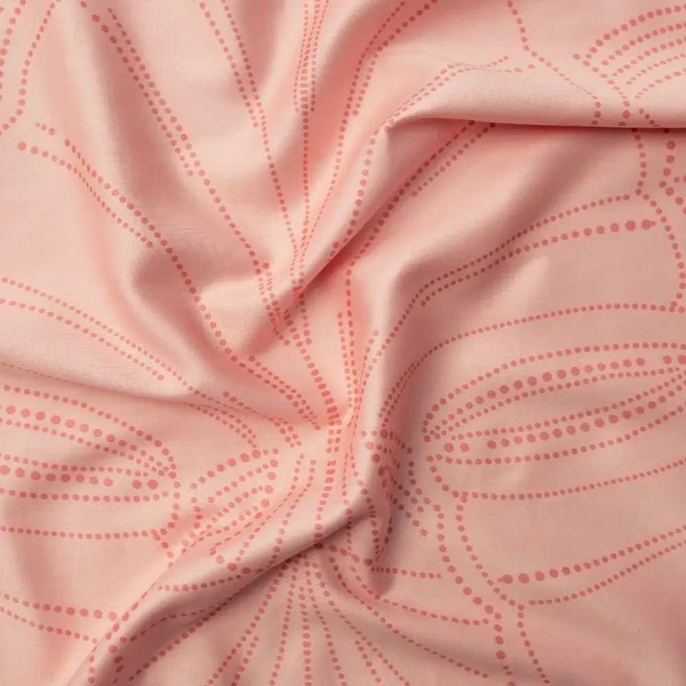 Bed linens - Double bed linen set, 100% Cotton Sateen, Pink Sand - DILIOS