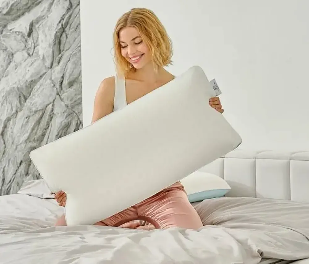 Literie pour hôtels - Coussin viscoélastique Arctic à effet rafraîchissant 40x80 blanc - KAMASANA